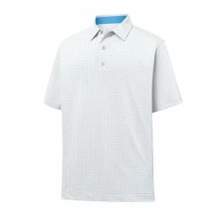 FootJoy Golf FootJoy ProDry Performance Stretch Lisle Dot Print Self Collar Polo -golf Shop 26613 07973.1675976263