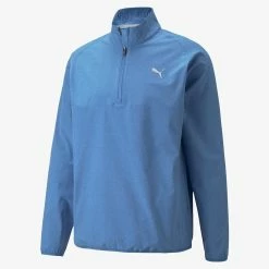 PUMA Golf Puma Marin Woven 1/4 Zip Pullover -golf Shop 532986 04 3 41633.1679074367