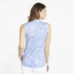 PUMA Golf Puma Womens Cloudspun Iris Sleeveless Polo -golf Shop 535511 02 mod02 06321.1673904265