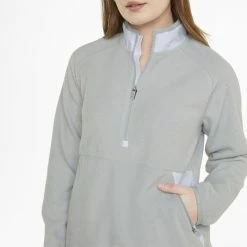 PUMA Golf Puma Womens Sherpa 1/4 Zip -golf Shop 535517 01 mod04 49401.1669160326
