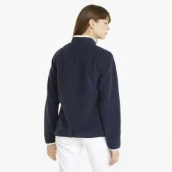 PUMA Golf Puma Womens Sherpa 1/4 Zip -golf Shop 535517 02 mod02 95290.1669160326