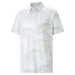 PUMA Golf Puma Cloudspun Palm Leaves Polo -golf Shop 537453 01 50826.1678995810