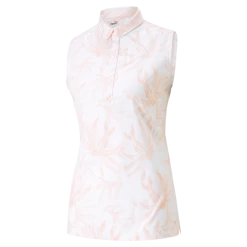 PUMA Golf Puma Womens Palm Sleeveless Polo -golf Shop 537500 02 43885.1679082732
