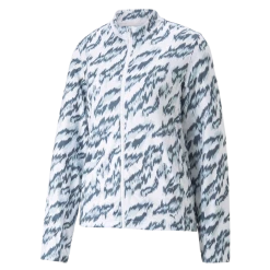 PUMA Golf Puma Womens Cloudspun Animal Print Jacket -golf Shop 538706 01 41629.1674671660