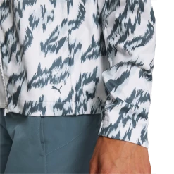 PUMA Golf Puma Womens Cloudspun Animal Print Jacket -golf Shop 538706 01 mod04 54723.1674671666