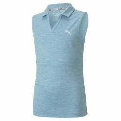 PUMA Golf Puma Girls Sleeveless Heather Polo -golf Shop 579314 22 91954.1665507444
