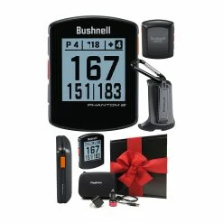 Bushnell Phantom 2 Handheld Golf GPS -golf Shop BUSHNELL PHANTOM 2 BLACK GIFT BOX BUNDLE