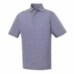 FootJoy Golf FootJoy Lisle Feeder Stripe Self Collar Polo -golf Shop FJ 22157 01 07067.1675972290