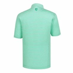 FootJoy Golf FootJoy Lisle Feeder Stripe Self Collar Polo -golf Shop FJ 22297 02 95168.1675972290