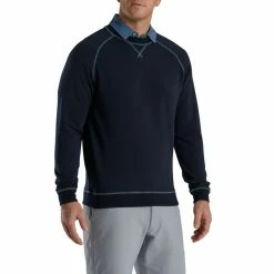FootJoy Golf FootJoy Drirelease French Terry Crewneck -golf Shop FootJoy Drirelease French Terry Crewneck Navyc 35356.1671554008