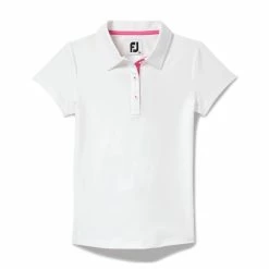 FootJoy Golf FootJoy Girls Short Sleeve Golf Shirt 8 FootJoy Golf FootJoy Girls Short Sleeve Golf Shirt -golf Shop FootJoy Girls Short Sleeve Golf Shirt WHTa 70619.1670524184