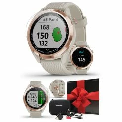 Garmin Approach S42 GPS Golf Watch -golf Shop GARMINAPPROACHS42ROSEGOLDGIFTBOXBUNDLE