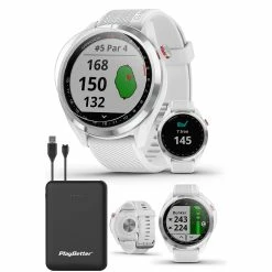 Garmin Approach S42 GPS Golf Watch -golf Shop GARMINAPPROACHS42WHITEPOWERBUNDLE