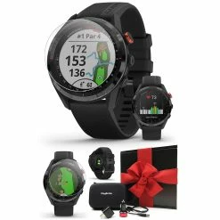 Garmin Approach S62 GPS Golf Smartwatch -golf Shop GARMINAPPROACHS62BLACKGIFTBOXBUNDLE