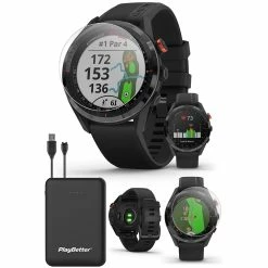 Garmin Approach S62 GPS Golf Smartwatch -golf Shop GARMINAPPROACHS62BLACKPOWERBUNDLE