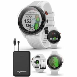 Garmin Approach S62 GPS Golf Smartwatch -golf Shop GARMINAPPROACHS62WHITEPOWERBUNDLE