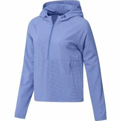 Adidas Golf Adidas Womens Seersucker Quarter Zip Hoodie -golf Shop HS8970 04335.1679077112