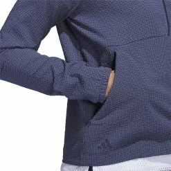 Adidas Golf Adidas Womens Seersucker Quarter Zip Hoodie -golf Shop HS8971 03 80168.1679077112