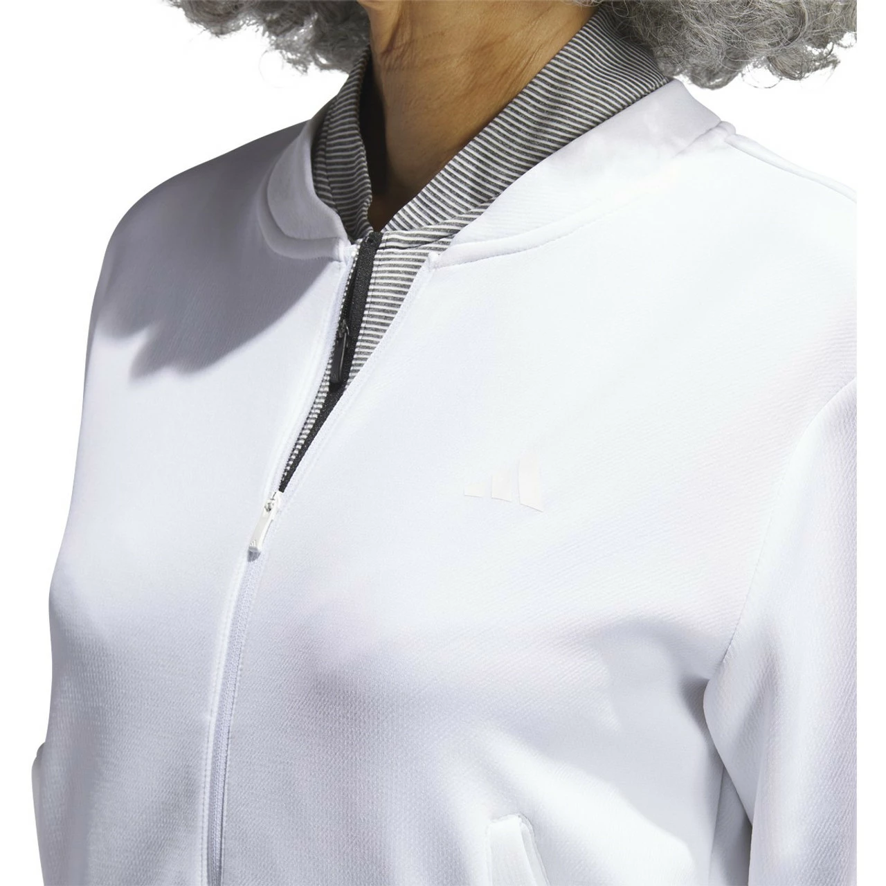 Adidas Golf Adidas Womens Knit Bomber Jacket 9 Adidas Golf Adidas Womens Knit Bomber Jacket - Image 7