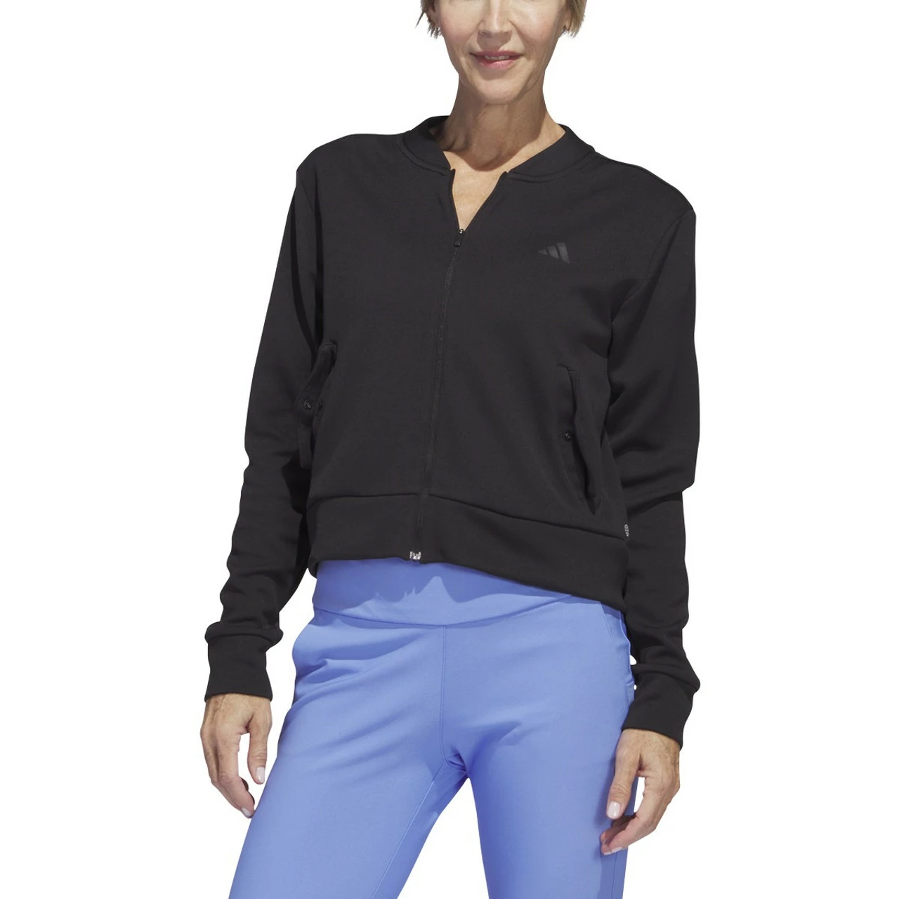 Adidas Golf Adidas Womens Knit Bomber Jacket 3 Adidas Golf Adidas Womens Knit Bomber Jacket