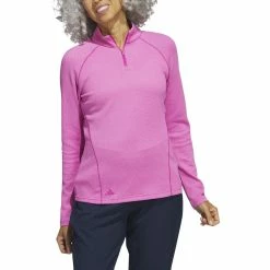 Adidas Golf Adidas Womens Embossed Quarter Zip Jacket -golf Shop HT1267 82714.1679077396