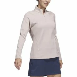 Adidas Golf Adidas Womens Embossed Quarter Zip Jacket -golf Shop HT1270 33560.1679077402