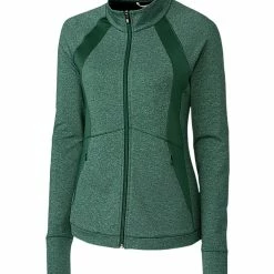Cutter & Buck Ladies Shoreline Colorblock Full Zip Jacket -golf Shop LCK00018 HH MANN HG 57216.1649884992