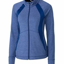 Cutter & Buck Ladies Shoreline Colorblock Full Zip Jacket -golf Shop LCK00018 TBH MANN HG 71945.1649884992