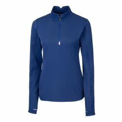 Cutter & Buck Ladies Traverse Stretch Quarter Zip Pullover -golf Shop LCK00033 TBL MANN HG 49409.1668803655