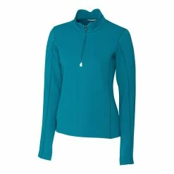 Cutter & Buck Ladies Traverse Stretch Quarter Zip Pullover -golf Shop LCK00033 TB MANN HG 46812.1668803655