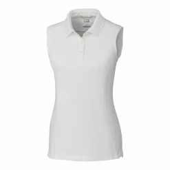 Cutter & Buck Womens Advantage Sleeveless Polo -golf Shop LCK00063 WH MANN HG 50881.1669059532