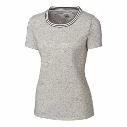 Cutter & Buck Ladies Advantage Space-Dye Tee -golf Shop LCK00065 EG MANN HG 04544.1669059474