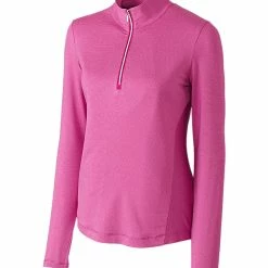 Cutter & Buck Ladies Madeline Half Zip Mockneck Top -golf Shop LCK08651 FRA MANN HG 64260.1649800453