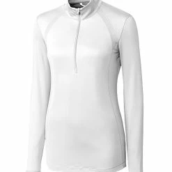 Cutter & Buck Ladies Williams Half Zip Pullover -golf Shop LCK08686 WH MANN HG 15173.1649798993