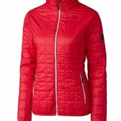 Cutter & Buck Ladies Ranier Jacket -golf Shop LCO00007 RD MANN HG 05613.1649797740