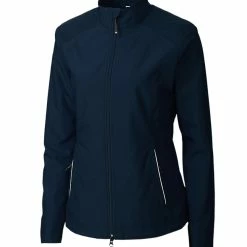 Cutter & Buck Womens WeatherTec Beacon Full Zip Jacket -golf Shop LCO01211 NVBU MANN HG 92356.1649958150