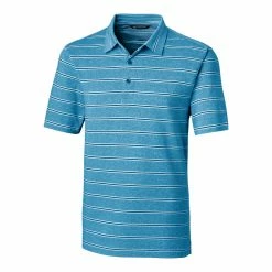 Cutter & Buck Forge Heather Stripe Polo -golf Shop MCK00112 CMR MANN HG 18117.1668804695