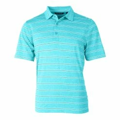 Cutter & Buck Forge Heather Stripe Polo -golf Shop MCK00112 SUB MANN HG 02682.1668804695