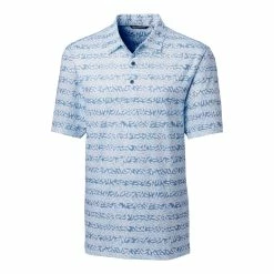 Cutter & Buck Vine Print Pike Polo -golf Shop MCK00124 IND MANN HG 13613.1668804963