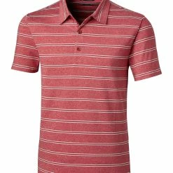 Cutter & Buck Forge Heather Stripe Tailored Fit Polo -golf Shop MCK00132 CDR MANN HG 24772.1649194253