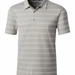 Cutter & Buck Forge Heather Stripe Tailored Fit Polo -golf Shop MCK00132 POL MANN HG 12368.1649194253