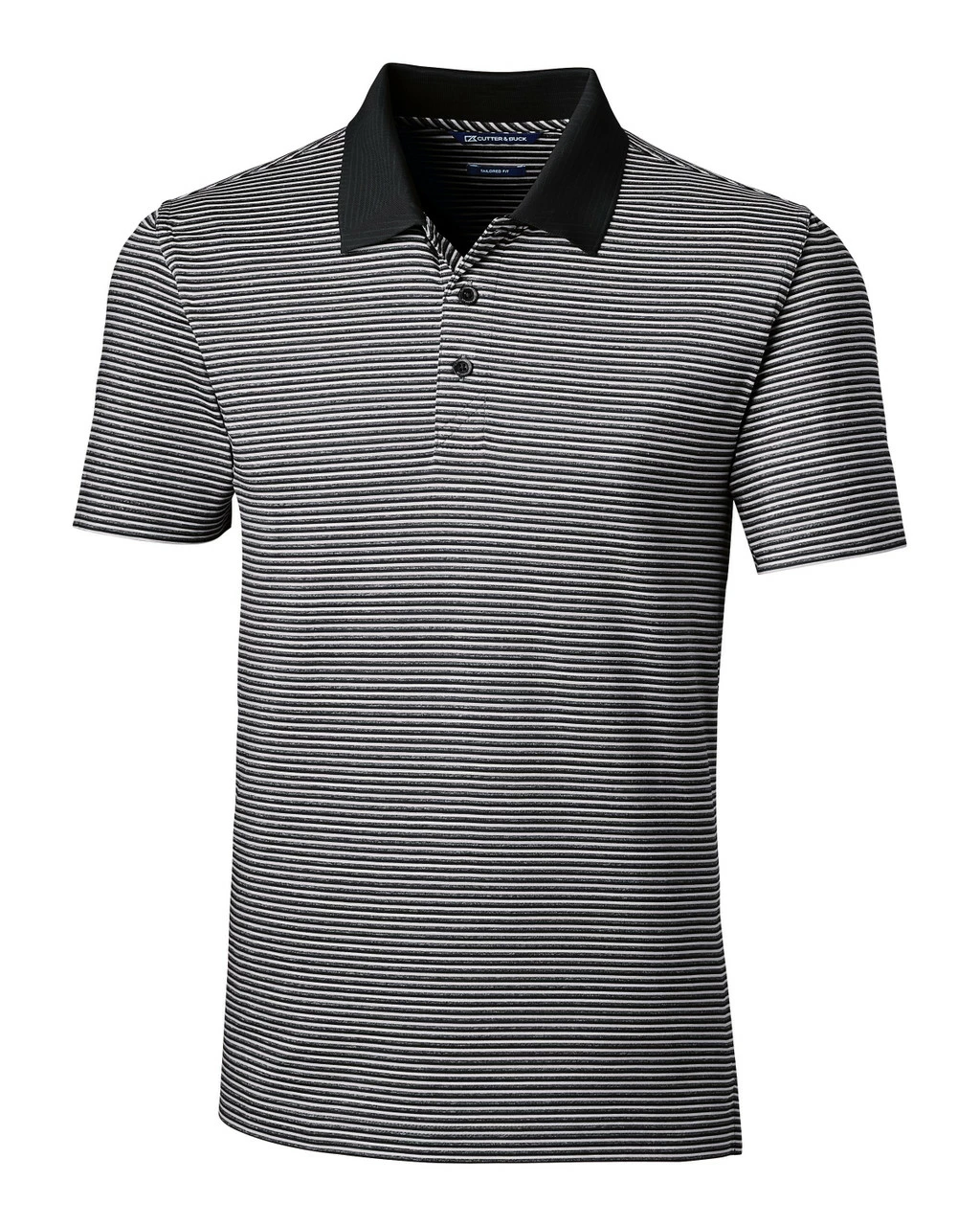 Cutter & Buck Forge Tonal Stripe Tailored Fit Polo 4 Cutter & Buck Forge Tonal Stripe Tailored Fit Polo - Image 2