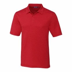Cutter & Buck Forge Pencil Stripe Polo -golf Shop MCK00144 RD MANN HG 91942.1637352526