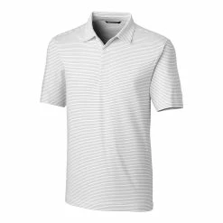Cutter & Buck Forge Pencil Stripe Polo -golf Shop MCK00144 WH MANN HG 97149.1637352526