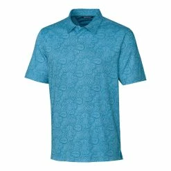 Cutter & Buck Forge Paisley Heather Polo -golf Shop MCK01054 CHB MANN HG 69695.1669059593
