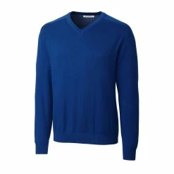 Cutter & Buck Men's Broadview V-Neck Sweater -golf Shop MCS01842 TBL MANN HG 92740.1668612559