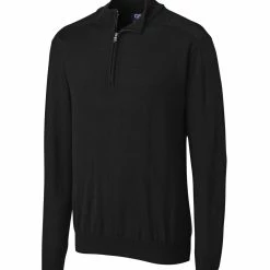 Cutter & Buck Long Sleeve Douglas Half Zip Mock - Big & Tall
