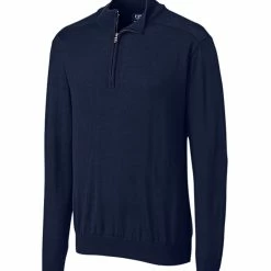 Cutter & Buck Douglas Half-Zip Mock -golf Shop MCS07725 LYN MANN HG 73247.1649368917