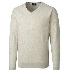 Cutter & Buck Lakemont V-Neck Sweater -golf Shop MCS07726 OMH MANN HG 28575.1649436107