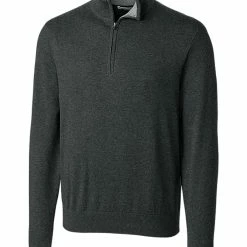 Cutter & Buck Lakemont Tri-Blend Quarter Zip Sweater -golf Shop MCS07728 CCH MANN HG 31041.1649369430